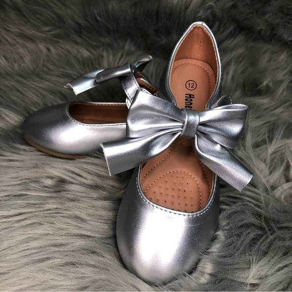 CHILDREN'S BALLERINA FLATS (COT) - Picture 3 of 5